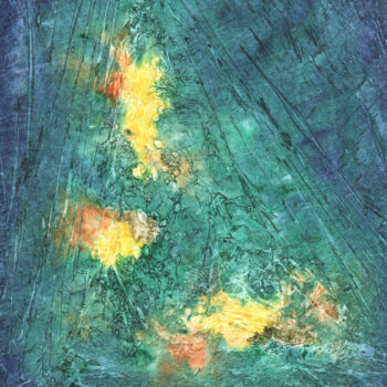 Peinture intitulée "lacustre-5-.jpg" par Marie-Annick Radigois, Œuvre d'art originale, Aquarelle