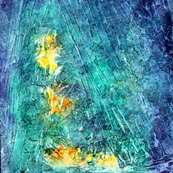 Peinture intitulée "13.04 Lacustre 1" par Marie-Annick Radigois, Œuvre d'art originale, Aquarelle