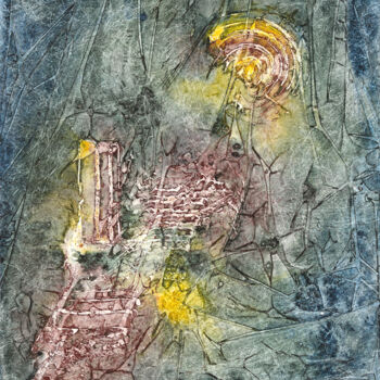 Painting titled "13.03 Mais le solei…" by Marie-Annick Radigois, Original Artwork, Watercolor