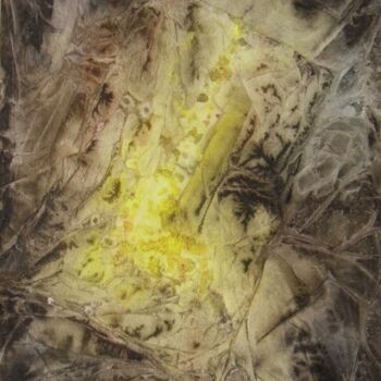 Ζωγραφική με τίτλο "gisement 2" από Marie-Annick Radigois, Αυθεντικά έργα τέχνης, Ακουαρέλα