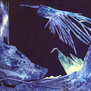Peinture intitulée "Lumières d'Oniris" par Marie-Annick Radigois, Œuvre d'art originale, Aquarelle