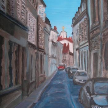 Painting titled "Orléans, rue du Boe…" by Marie-Aude Balthéir, Original Artwork, Acrylic