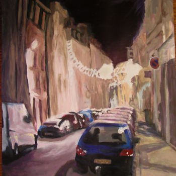 Peinture intitulée "Orléans,rue de bour…" par Marie-Aude Balthéir, Œuvre d'art originale, Acrylique