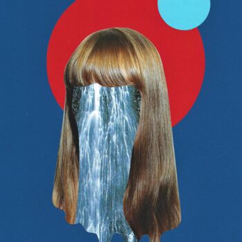 Collages getiteld "cry cry" door Marie Belhade (Belma), Origineel Kunstwerk, Collages