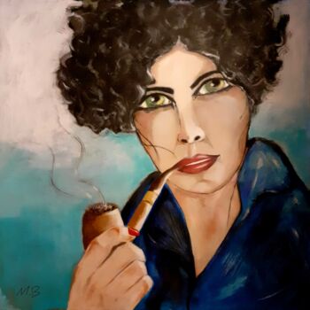 Pintura intitulada "J'ai arrêté la ciga…" por Marie Bony, Obras de arte originais, Acrílico