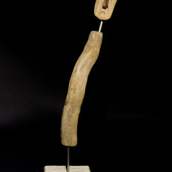 Sculpture titled "ça tangue" by Marie Brient, Original Artwork, Wood