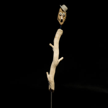 Escultura titulada "vieille branche" por Marie Brient, Obra de arte original, Madera
