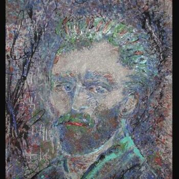 Pittura intitolato "Vincent raconte-moi…" da Marie Cal, Opera d'arte originale, Acrilico