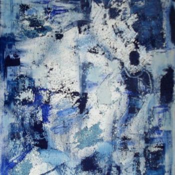 Painting titled "Blue" by Marie-Cdanger, Original Artwork, Oil