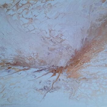 Картина под названием "Acrylique fluide 27…" - Marie-Christine Maudet, Подлинное произведение искусства, Акрил Установлен на…