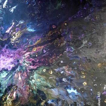 Картина под названием "Acrylique 06/2024" - Marie-Christine Maudet, Подлинное произведение искусства, Акрил Установлен на Де…