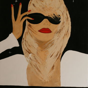 Painting titled "Blonde" by Marie Claire Netillard, Original Artwork, Other