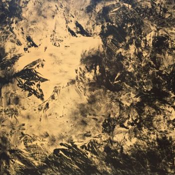 Ζωγραφική με τίτλο "19-01-14   acrylique" από Marie-Claude Baldi, Αυθεντικά έργα τέχνης, Ακρυλικό Τοποθετήθηκε στο Ξύλινο φο…