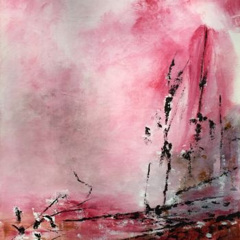 제목이 "15-03-17  acrylique"인 미술작품 Marie-Claude Baldi로, 원작, 아크릴 나무 들것 프레임에 장착됨