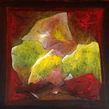 Painting titled "16-11-20  acrylique" by Marie-Claude Baldi, Original Artwork, Acrylic Mounted on Wood Stretcher frame