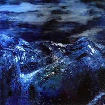 Peinture intitulée "Montagnes divines" par Marie Claude Lambert, Œuvre d'art originale, Acrylique
