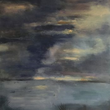 Pittura intitolato "Ciel d'orage" da Marie Claude Lambert, Opera d'arte originale, Acrilico