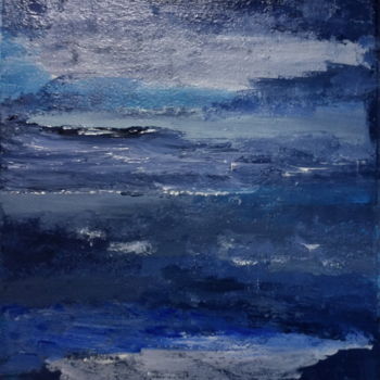 "Symphonie en bleu e…" başlıklı Tablo Marie Claude Lambert tarafından, Orijinal sanat, Akrilik