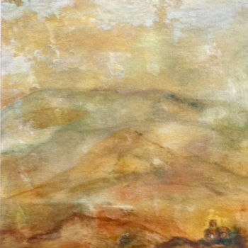 Pittura intitolato "La petite église" da Marie Claude Lambert, Opera d'arte originale, Acrilico