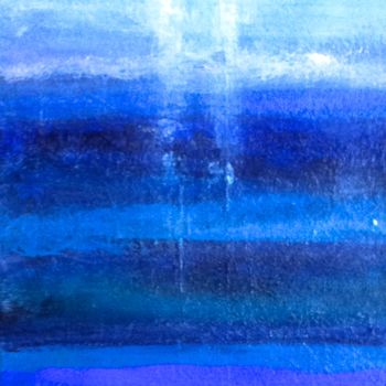 Painting titled "Infiniment bleu ..." by Marie Claude Lambert, Original Artwork, Acrylic