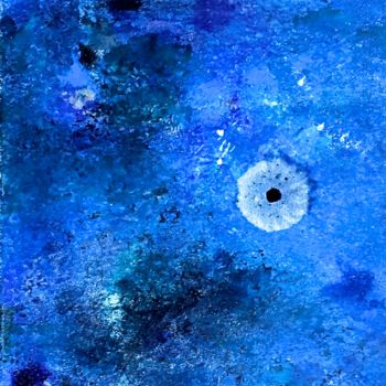 Картина под названием "Du bleu au blues" - Marie Claude Lambert, Подлинное произведение искусства, Акрил