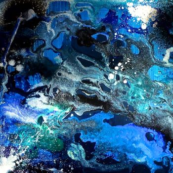 Schilderij getiteld "Au fond des mers" door Marie Claude Lambert, Origineel Kunstwerk, Acryl