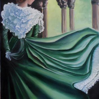 Painting titled "Arlésienne-Mistral-…" by Marie-Claude Lempereur-Laurent, Original Artwork, Oil