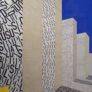 Collages titled "Sixth Avenue NY" by Marie De Moliner, Original Artwork, Collages