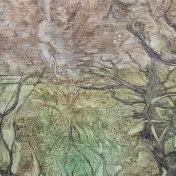 Pittura intitolato "mangrove" da Marie Dusimon, Opera d'arte originale, Pastello Montato su Telaio per barella in legno