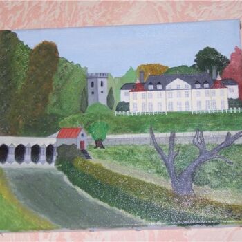 Painting titled "chateau de Brie" by Marie Dutilly, Original Artwork