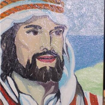 Painting titled "Le christ" by Marie Dutilly, Original Artwork