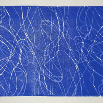 Gravures & estampes intitulée "Danse" par Marie Feldbusch, Œuvre d'art originale, Linogravures