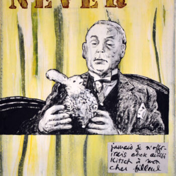 Pittura intitolato "NEVER ( jamais )" da Marie-France Arlaud, Opera d'arte originale, Acrilico Montato su Telaio per barella…