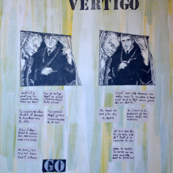 Malerei mit dem Titel "Vertigo ( vertige )" von Marie-France Arlaud, Original-Kunstwerk, Acryl Auf Keilrahmen aus Holz monti…