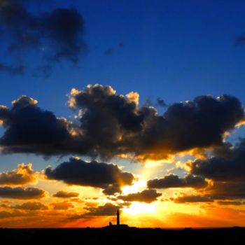 Фотография под названием "Sunset breton" - Marie-France Berthelé, Подлинное произведение искусства, Цифровая фотография