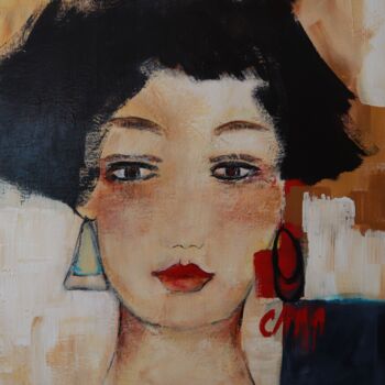 Painting titled "Amaya" by Marie-France Capron (CAPMA), Original Artwork, Acrylic