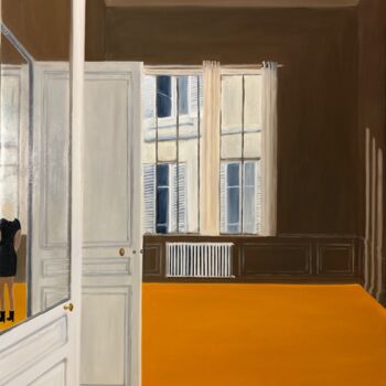 Картина под названием "Nouveau départ (2)" - Marie France Garrigues, Подлинное произведение искусства, Масло Установлен на Д…