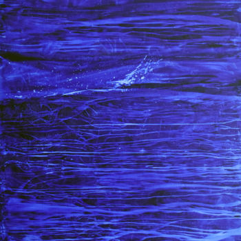 Peinture intitulée "Blue silk" par Marie Hérault-Luzé, Œuvre d'art originale, Acrylique