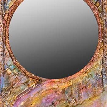 Peinture intitulée "Miroir Shérazade" par Marie Hermance, Œuvre d'art originale, Huile