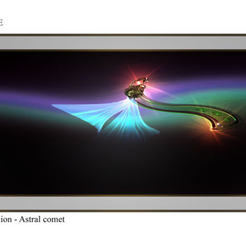 Digital Arts titled "Astral comet" by Creartlive, Original Artwork, Digital Painting