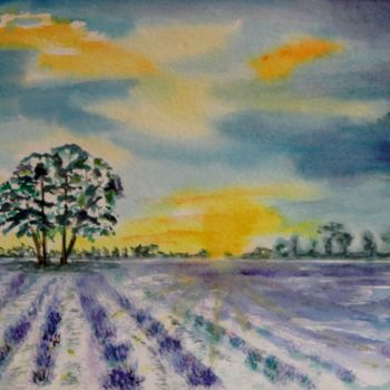 绘画 标题为“Provence” 由Marie-José Longuet, 原创艺术品, 水彩