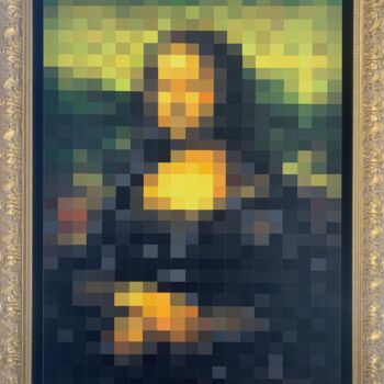 Painting titled "Mona Lisa" by Marie Kvk, Original Artwork, Acrylic