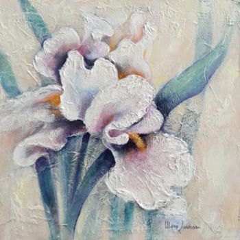 Painting titled "Iris" by Marie Landreau, Original Artwork