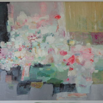 Painting titled "Jardins intérieurs" by Laura Brume, Original Artwork, Oil