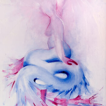 Картина под названием "Melusine 3" - Marie-Laurence Winter, Подлинное произведение искусства, Масло