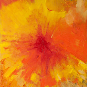 Pintura titulada "Gelb" por Marie-Laurence Winter, Obra de arte original, Oleo