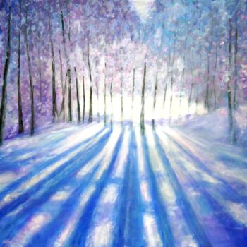 Painting titled "splendor-of-winterb…" by Marie-Line Vasseur, Original Artwork, Acrylic