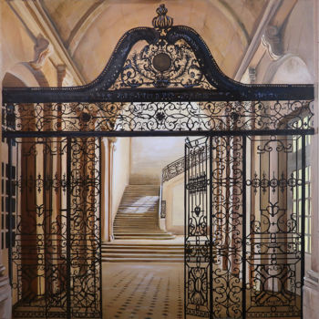 Schilderij getiteld "Le grand portail" door Marie-Luce Colatrella, Origineel Kunstwerk, Acryl