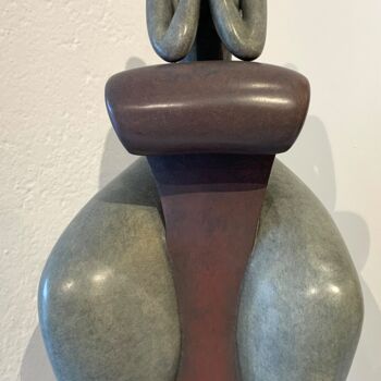 Escultura titulada "UN JOUR PEUT-ÊTRE" por Marie-Madeleine Gautier, Obra de arte original, Bronce