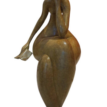 Sculpture titled "Femmes qui lisent s…" by Marie-Madeleine Gautier, Original Artwork, Bronze